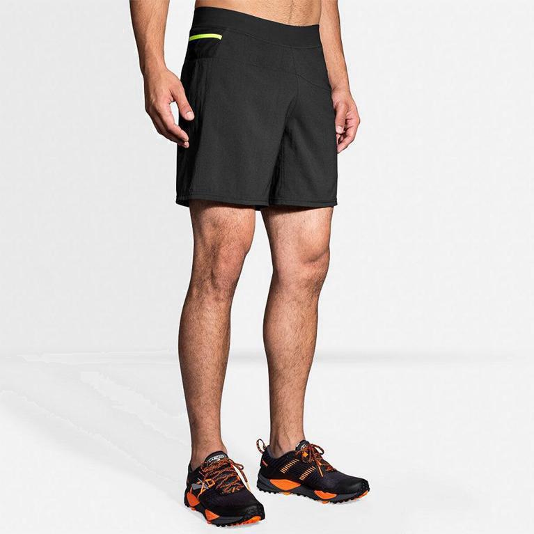 Brooks Cascadia 7 2-In-1 Mens Running Shorts Ireland Grey (YGIW-40912)